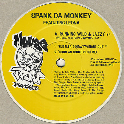Spank Da Monkey Featuring Leona - Running Wild & Jazzy EP (12")