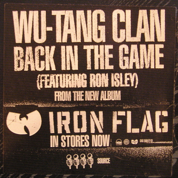 Wu-Tang Clan : Back In The Game (12", Promo)