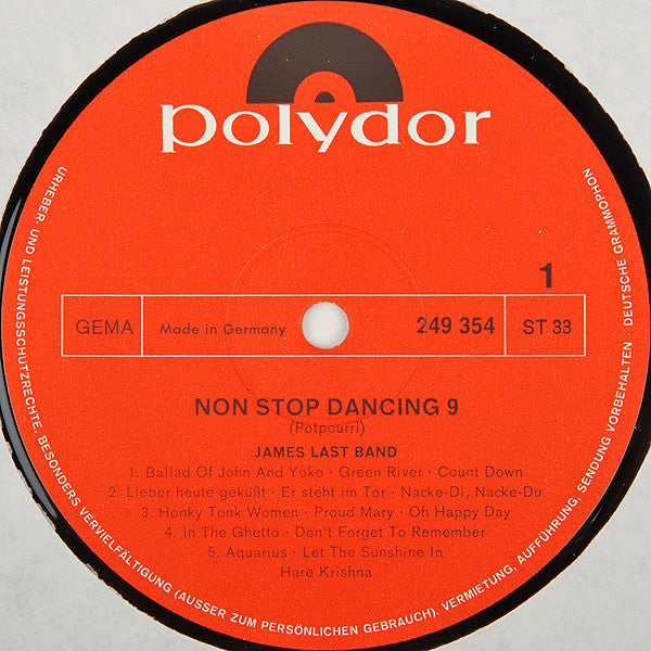 James Last - Non Stop Dancing 9 (LP, Album, Mixed)
