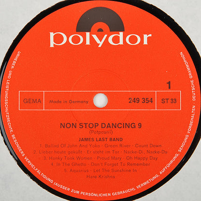 James Last - Non Stop Dancing 9 (LP, Album, Mixed)