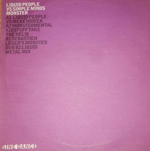 Liquid People Vs Simple Minds : Monster (12", Promo)