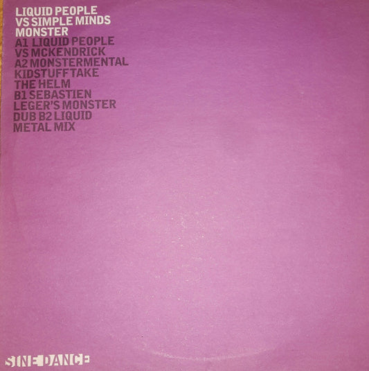 Liquid People Vs Simple Minds : Monster (12", Promo)