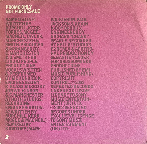 Liquid People Vs Simple Minds : Monster (12", Promo)