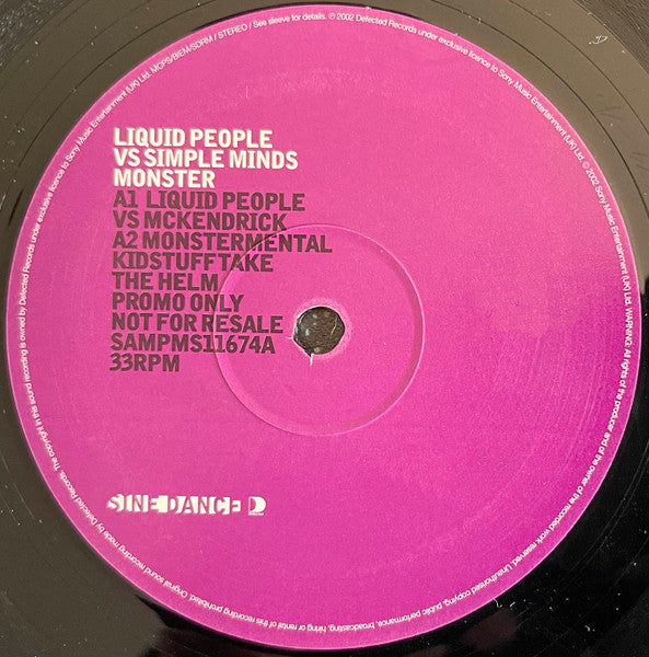 Liquid People Vs Simple Minds : Monster (12", Promo)