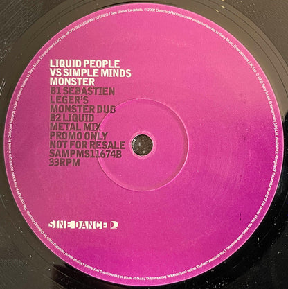 Liquid People Vs Simple Minds : Monster (12", Promo)