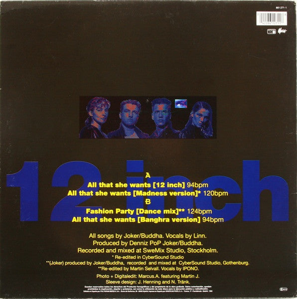 Ace Of Base : All That She Wants (12", Single)