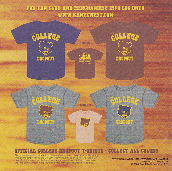 Kanye West - The College Dropout (CD, Album, RP)