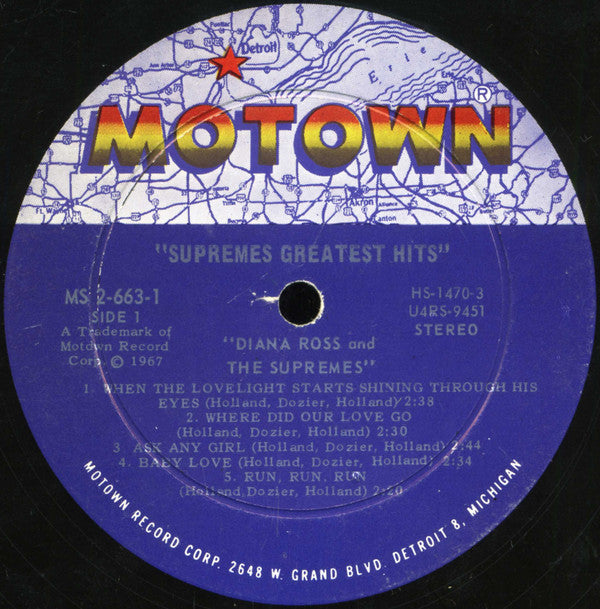 Diana Ross And The Supremes* - Greatest Hits (2xLP, Comp, Gat)