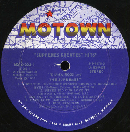 Diana Ross And The Supremes* - Greatest Hits (2xLP, Comp, Gat)