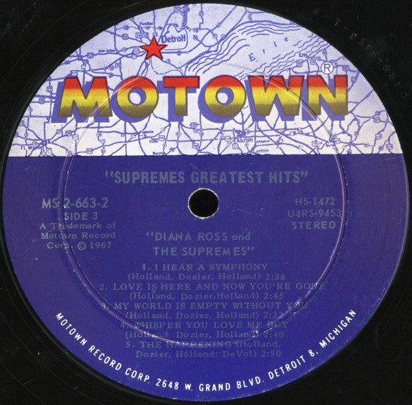 Diana Ross And The Supremes* - Greatest Hits (2xLP, Comp, Gat)