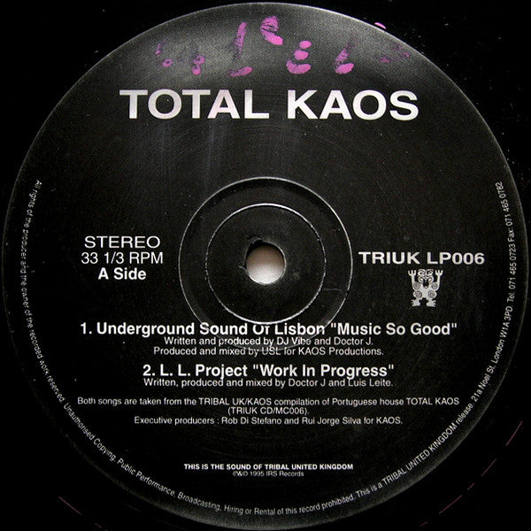 Various : Total Kaos (12", Smplr)