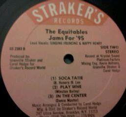 The Equitables : Jams For '95 (LP, Album)