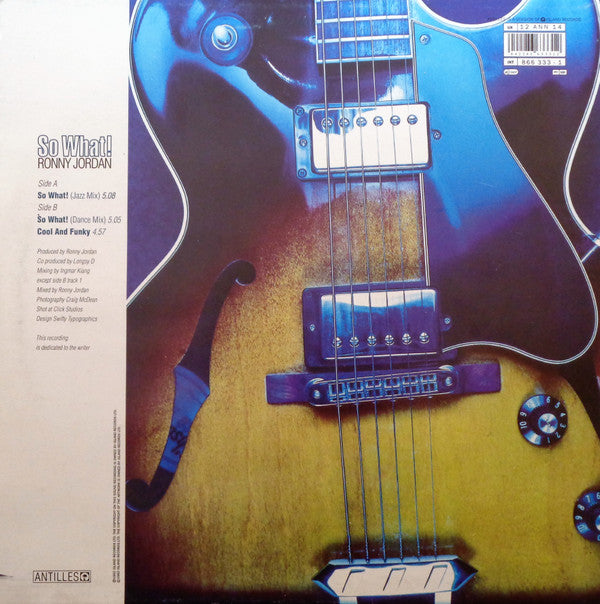 Ronny Jordan : So What! (12", Single)