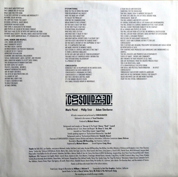 Consolidated : The Myth Of Rock (LP, Album)