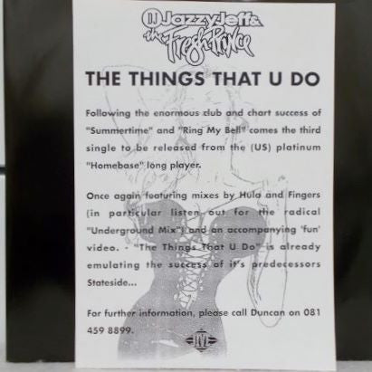 DJ Jazzy Jeff & The Fresh Prince : The Things That U Do (12", Promo)