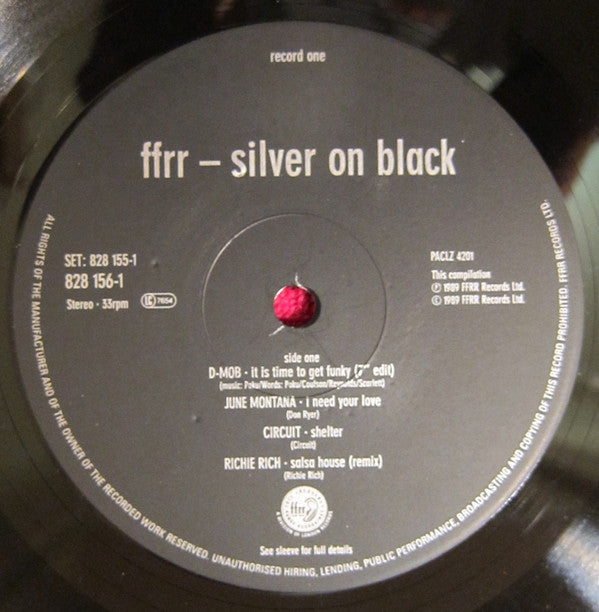 Various - FFRR - Silver On Black (2xLP, Comp, Gat)