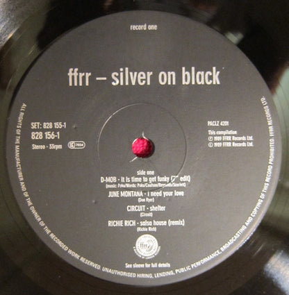 Various - FFRR - Silver On Black (2xLP, Comp, Gat)