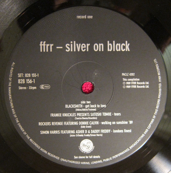 Various - FFRR - Silver On Black (2xLP, Comp, Gat)