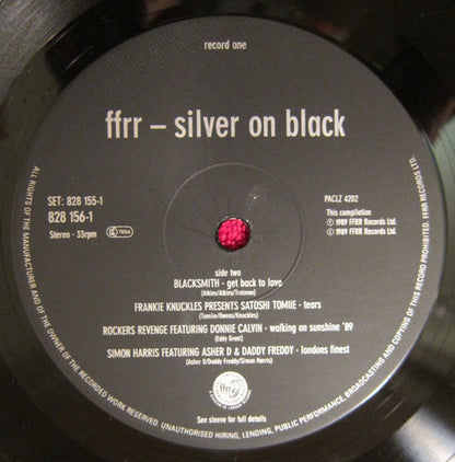Various - FFRR - Silver On Black (2xLP, Comp, Gat)