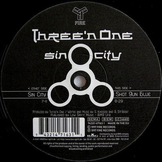 Three'n One* - Sin City (12", Single)