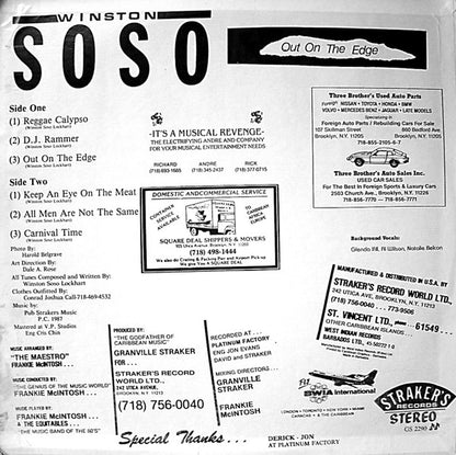 Winston Soso : Out On The Edge (LP, Album)
