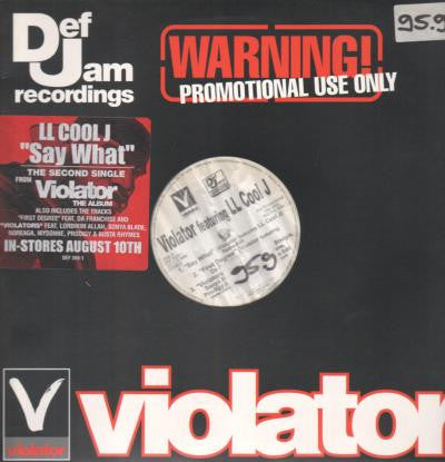Violator (3) : Say What / First Degree / Violators (12", Promo)