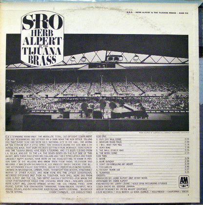 Herb Alpert & The Tijuana Brass : S.R.O. (LP, Album)