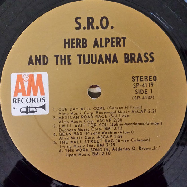 Herb Alpert & The Tijuana Brass : S.R.O. (LP, Album)