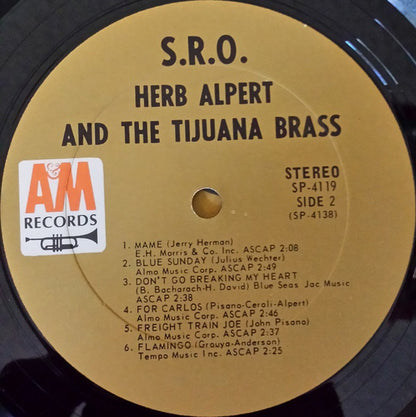 Herb Alpert & The Tijuana Brass : S.R.O. (LP, Album)