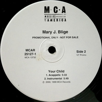 Mary J. Blige - Your Child (12", Promo)