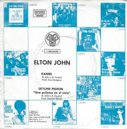 Elton John : Daniel (7", Single)