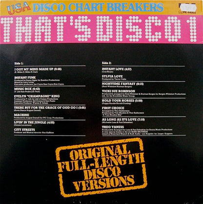 Various : That's Disco 1 (LP, Comp)