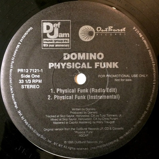 Domino : Physical Funk (12", Promo)