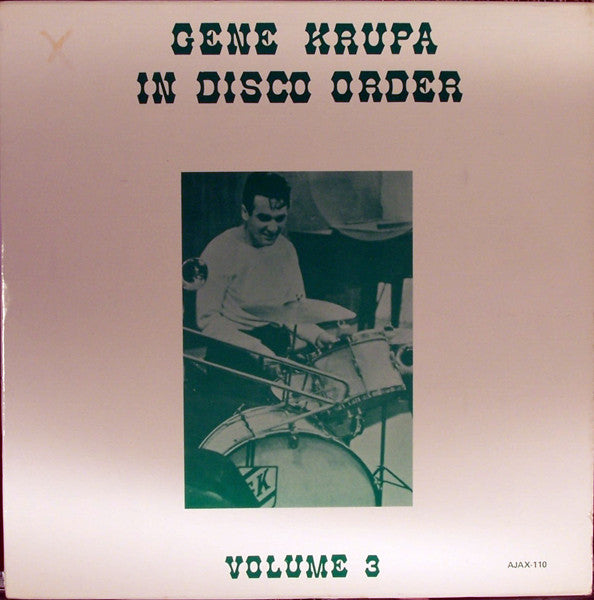 Gene Krupa : Gene Krupa In Disco Order - Volume 3 (LP, Comp)