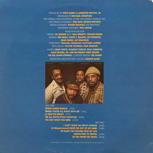 Four Tops - Night Lights Harmony (LP, Album)