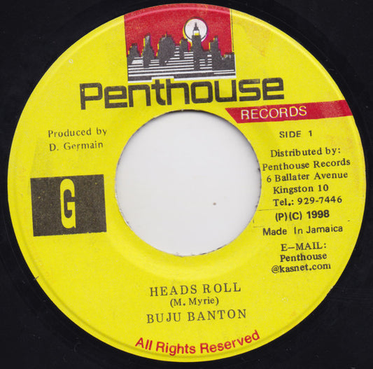 Buju Banton - Heads Roll (7")
