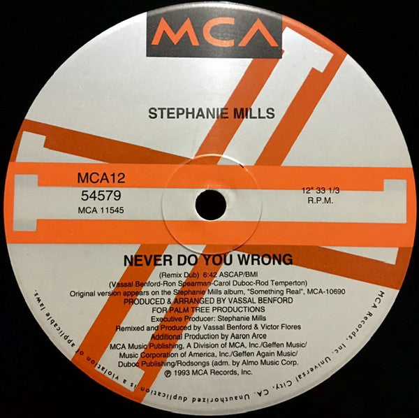 Stephanie Mills - Never Do You Wrong (12", Single)