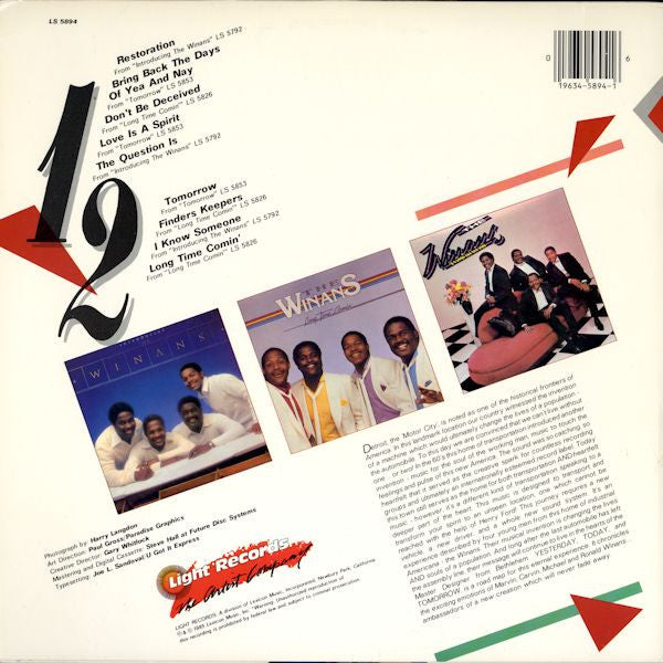 The Winans : Yesterday, Today & Tomorrow - The Best Of The Winans (LP, Comp)