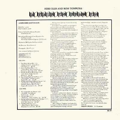 Herb Ellis & Ross Tompkins - A Pair To Draw To (LP, Album)
