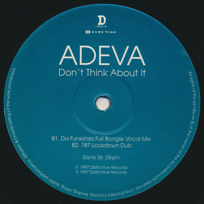 Adeva : Don't Think About It (12")