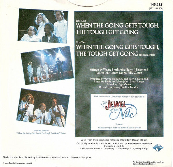 Billy Ocean : When The Going Gets Tough, The Tough Get Going (7", Single)