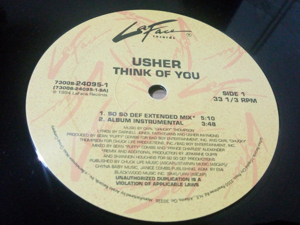 Usher - Think Of You (12")