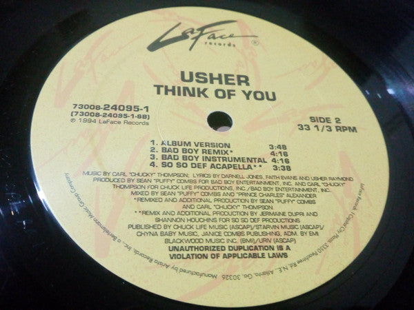 Usher - Think Of You (12")