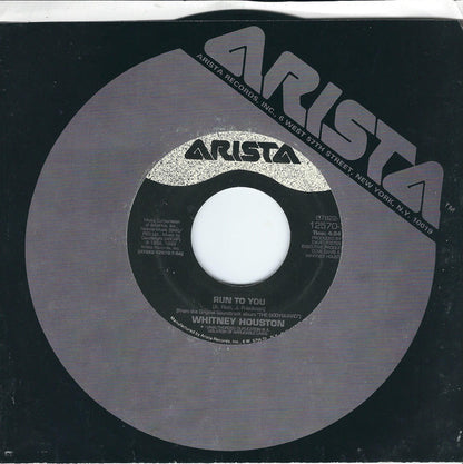 Whitney Houston : Run To You (7", Single)