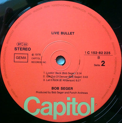 Bob Seger And The Silver Bullet Band : 'Live' Bullet (2xLP, Album, M/Print)