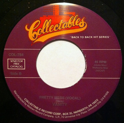 Vanity : Under The Influence / Pretty Mess (7")