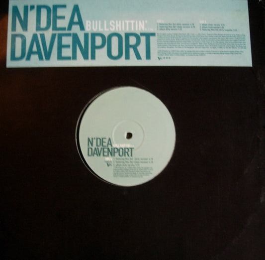 N'Dea Davenport : Bullshittin' (12", Promo)