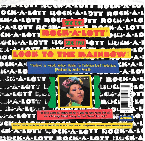 Aretha Franklin : Rock-A-Lott  (7", Single, Promo)