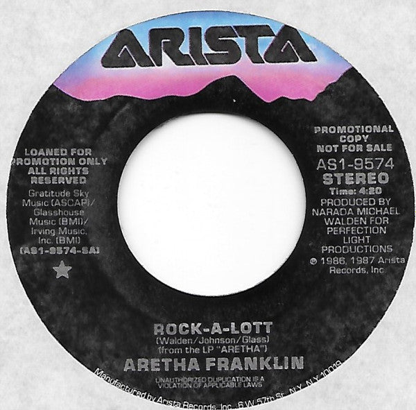 Aretha Franklin : Rock-A-Lott  (7", Single, Promo)