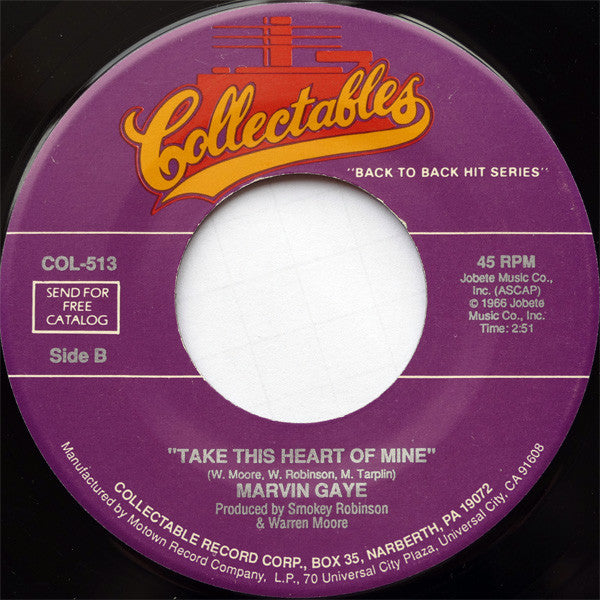 Marvin Gaye : Baby Don't You Do It / Take This Heart Of Mine (7")